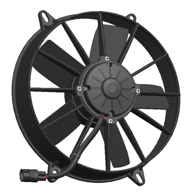  Brush Dc Fan 12V 12inch with 5 Blades
