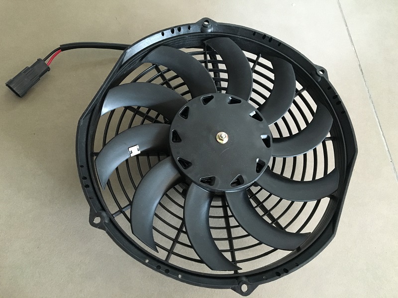 12V 10inch 255mm Brushed DC Condenser Fan in Pusher SLT1012C001