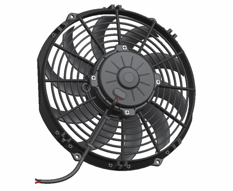 12V 10inch 268mm Brushed DC Condenser Fan in Pusher Fast Speed