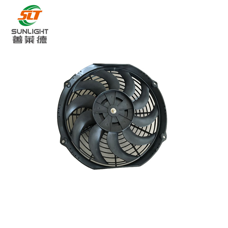 24V 11inch Brushed DC Condenser Fan in Pusher Sunlight Motor